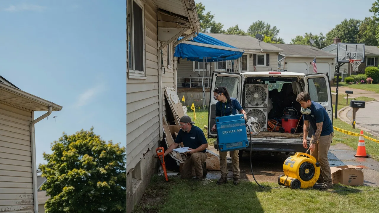 Ceiling Leak Cleanup in Barnesville, OH near me